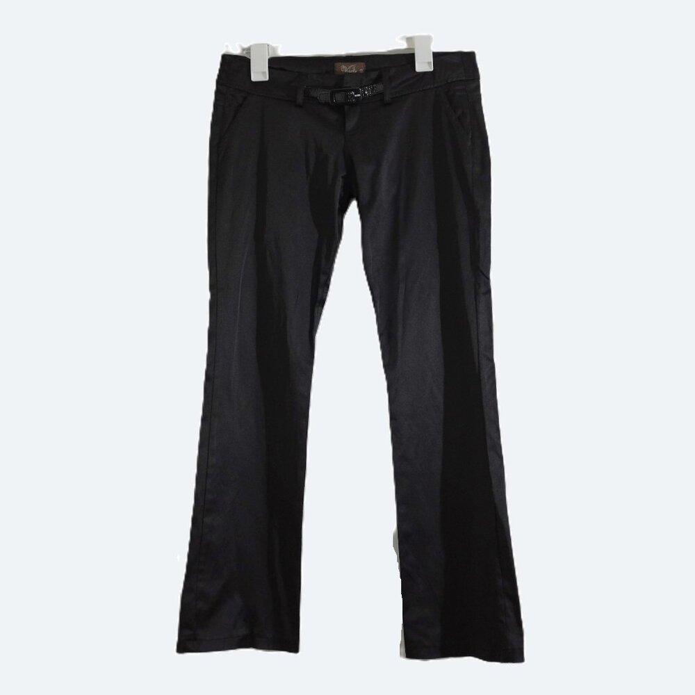 Vanilla Black Satin Dress Pants Size M/L